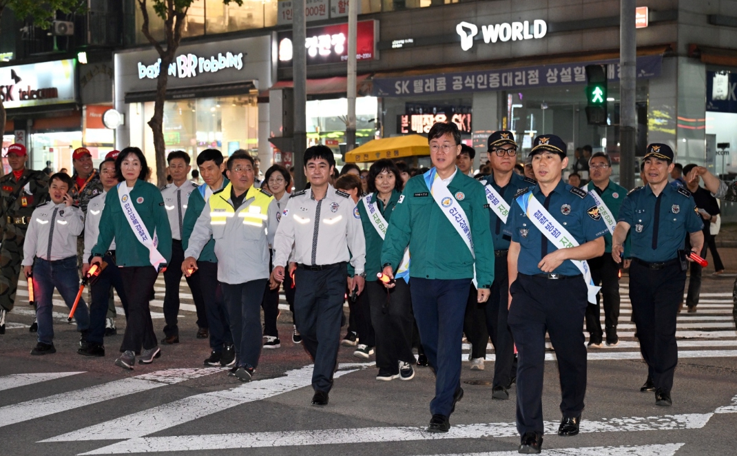 안산시, 한대앞역 일원 민·관·경 합동 순찰… 시민안전모델 가동
